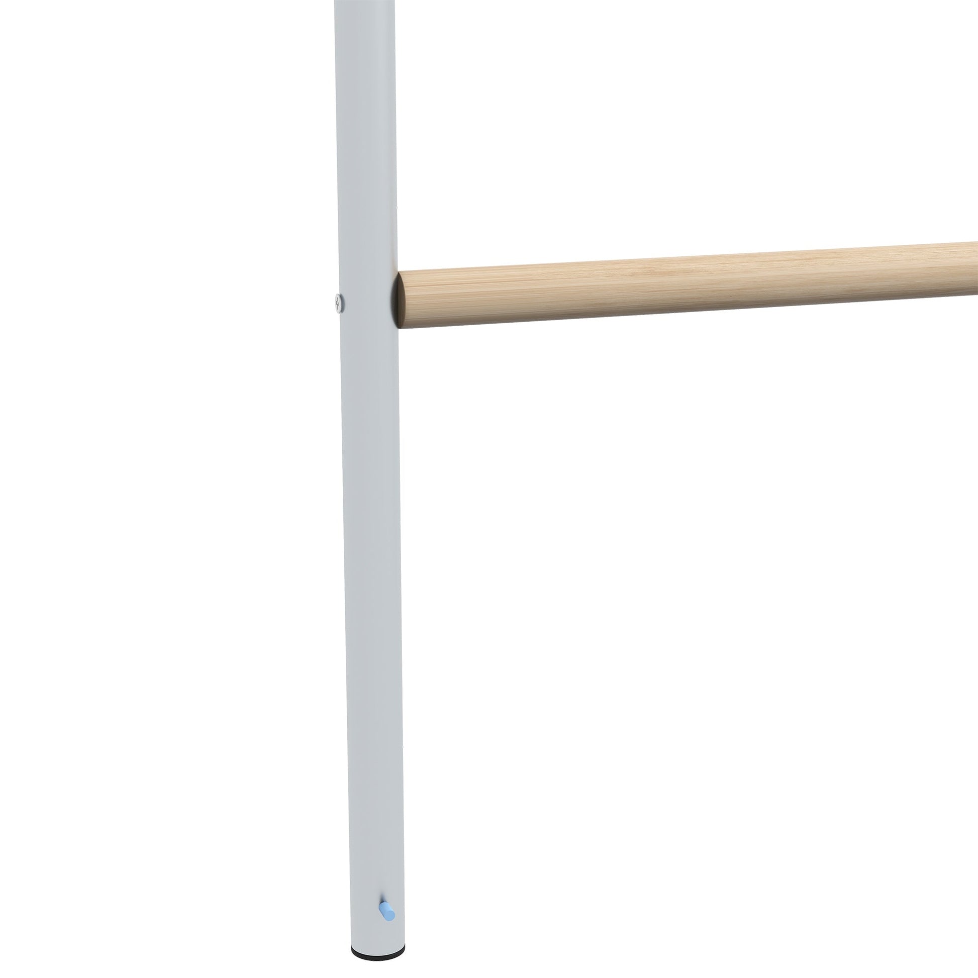 HKM-0687037 Multi-Tiered Chicken Roosting Ladder - Galvanized Steel & Wood, 55" x 33.75"