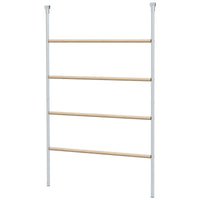 HKM-0687037 Multi-Tiered Chicken Roosting Ladder - Galvanized Steel & Wood, 55" x 33.75"