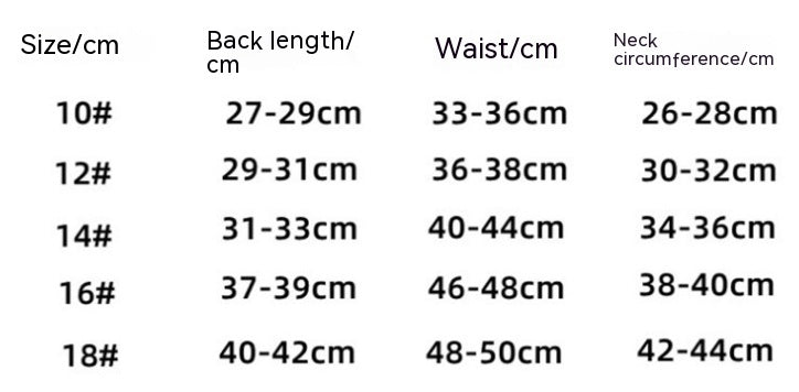 HKM-0687805 Thickened Cotton Thermal Clothing for Dogs in Sizes 10 to 18