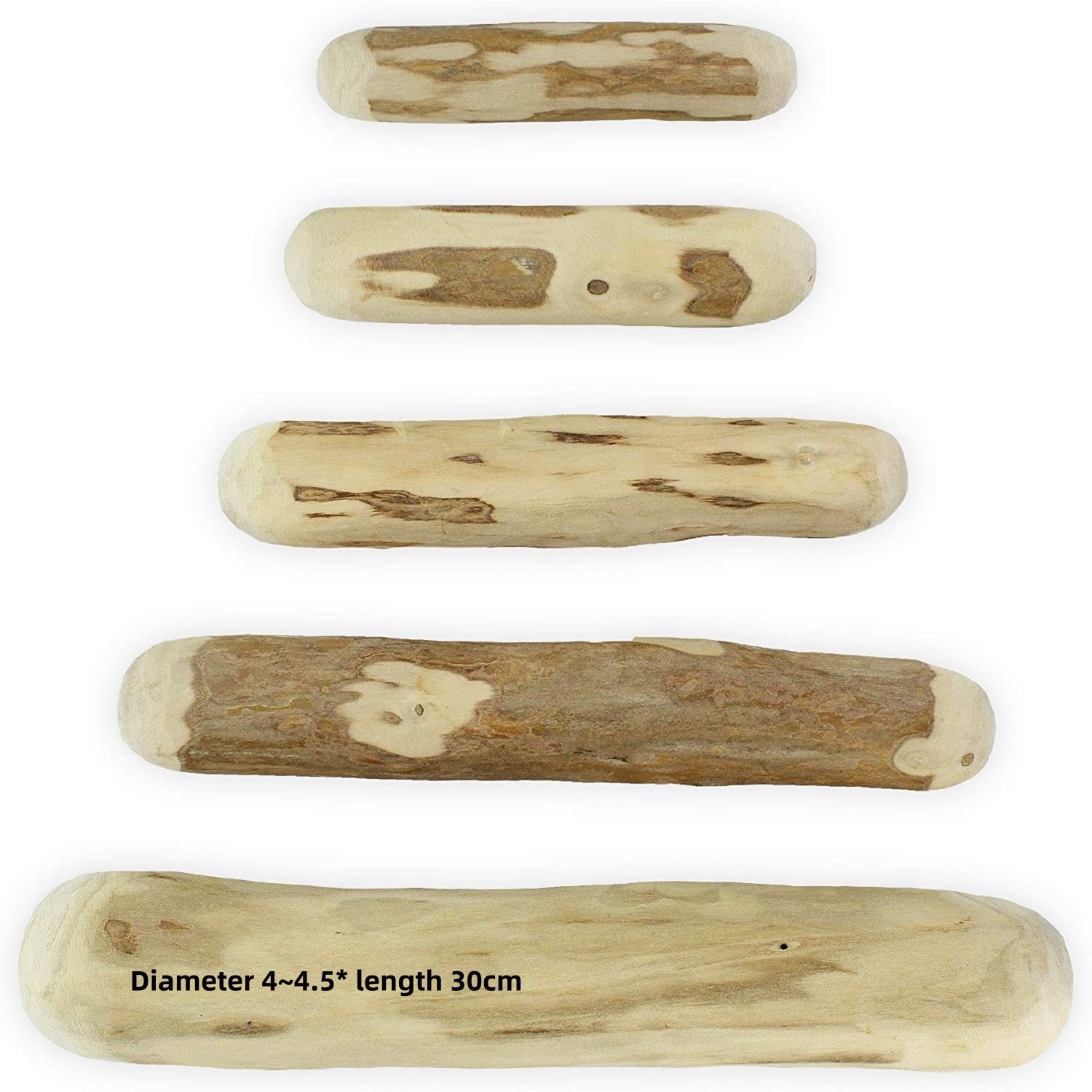 HKM-0688189 Wooden Dog Bite Molar Rod - Various Diameters for Chewing and Dental Health