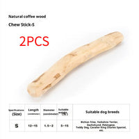 HKM-0688189 Wooden Dog Bite Molar Rod - Various Diameters for Chewing and Dental Health