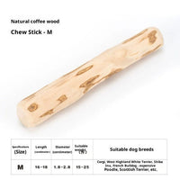 HKM-0688189 Wooden Dog Bite Molar Rod - Various Diameters for Chewing and Dental Health