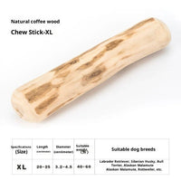 HKM-0688189 Wooden Dog Bite Molar Rod - Various Diameters for Chewing and Dental Health