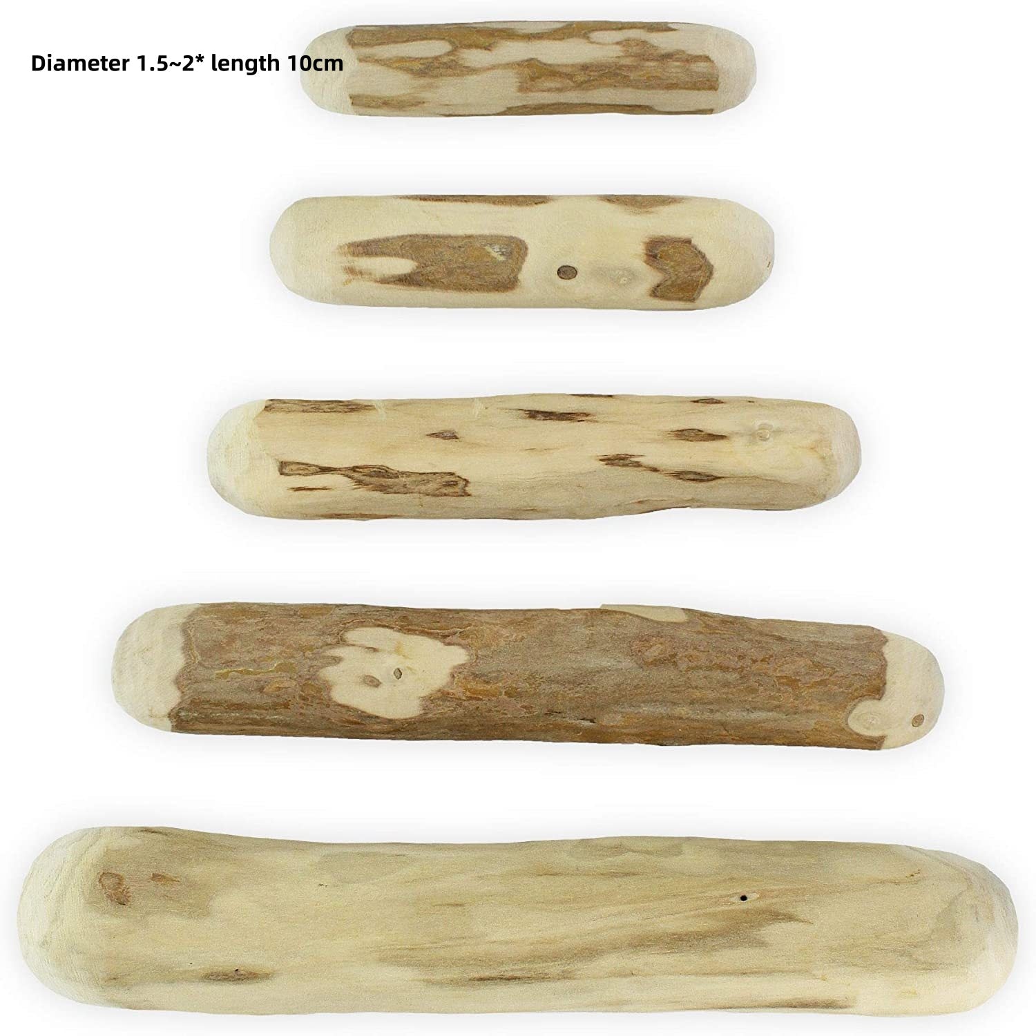 HKM-0688189 Wooden Dog Bite Molar Rod - Various Diameters for Chewing and Dental Health