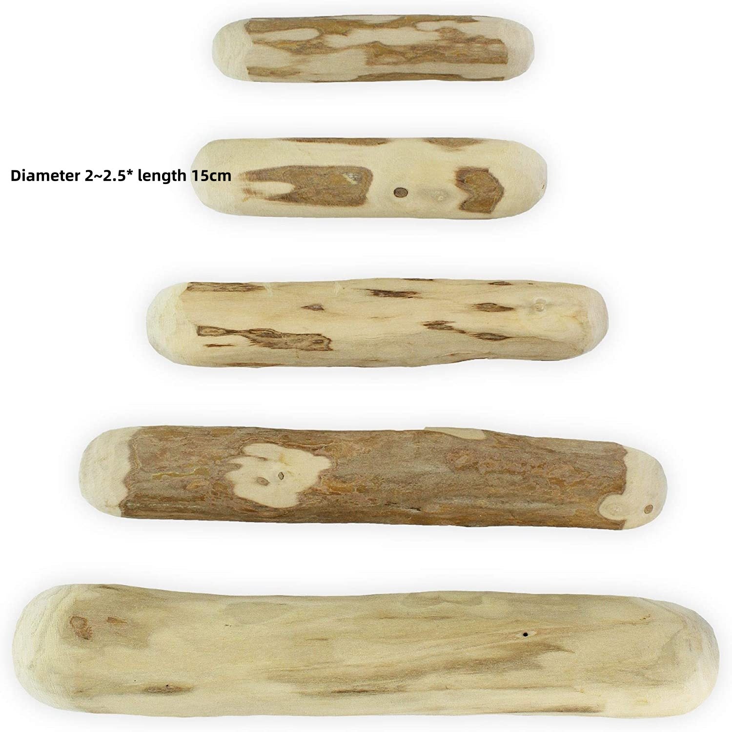 HKM-0688189 Wooden Dog Bite Molar Rod - Various Diameters for Chewing and Dental Health