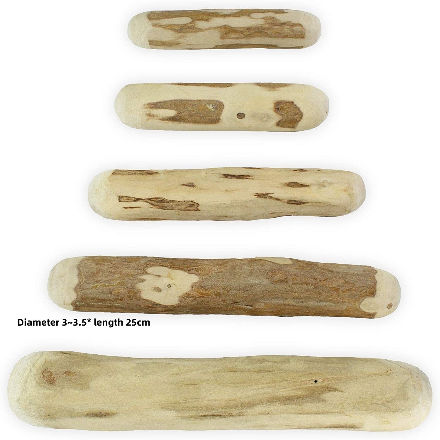 HKM-0688189 Wooden Dog Bite Molar Rod - Various Diameters for Chewing and Dental Health