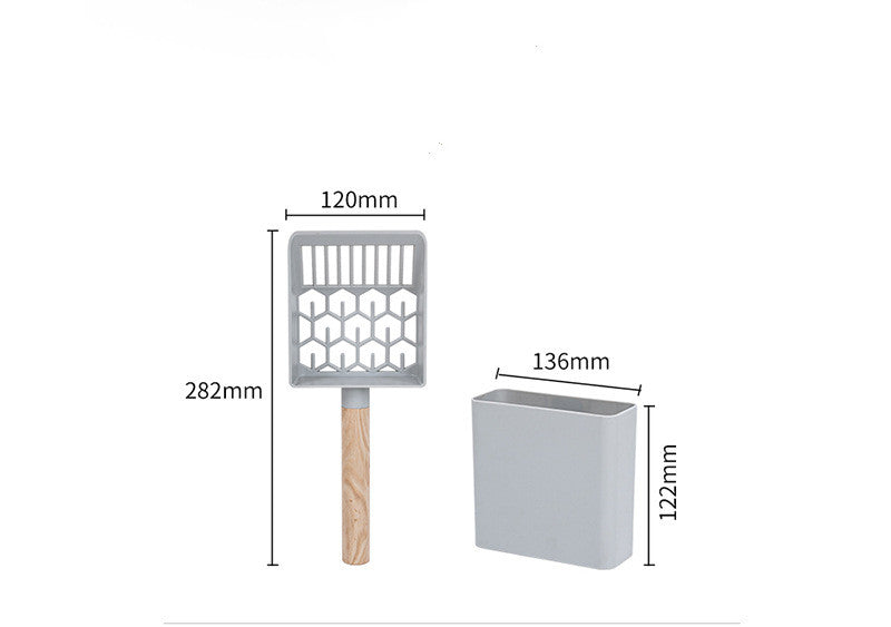 HKM-0688957 Efficient Cat Litter Cleaning Tool Set with Fixed Back, Flat & Inclined Pedals