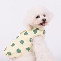 HKM-0689725 Cotton Cartoon Bear Vest for Pets in Yellow and Pink, Various Sizes Available