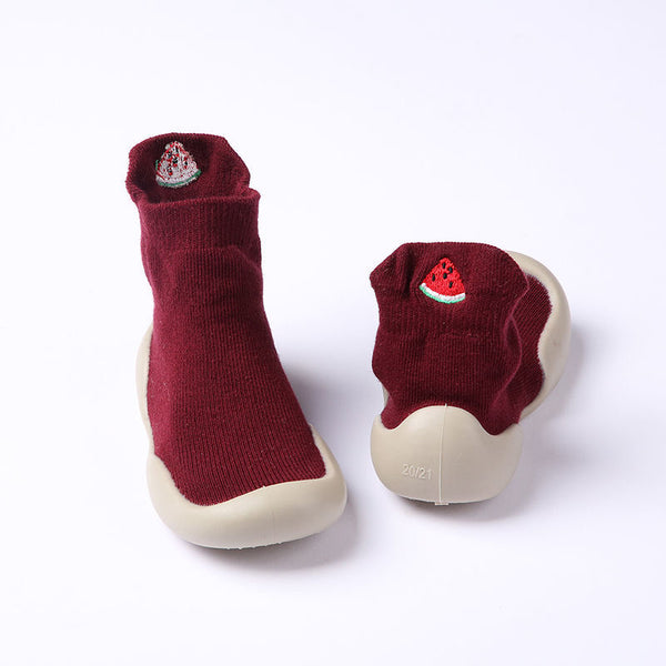 HKM-0689981 Soft Bottom Non-slip Cartoon Cotton Baby Shoes for Toddlers - Multiple Colors Available