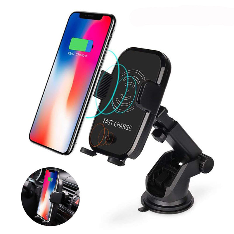 HKM-069011 Fast Wireless Car Charger with Infrared Sensor for Qi-Compatible Phones
