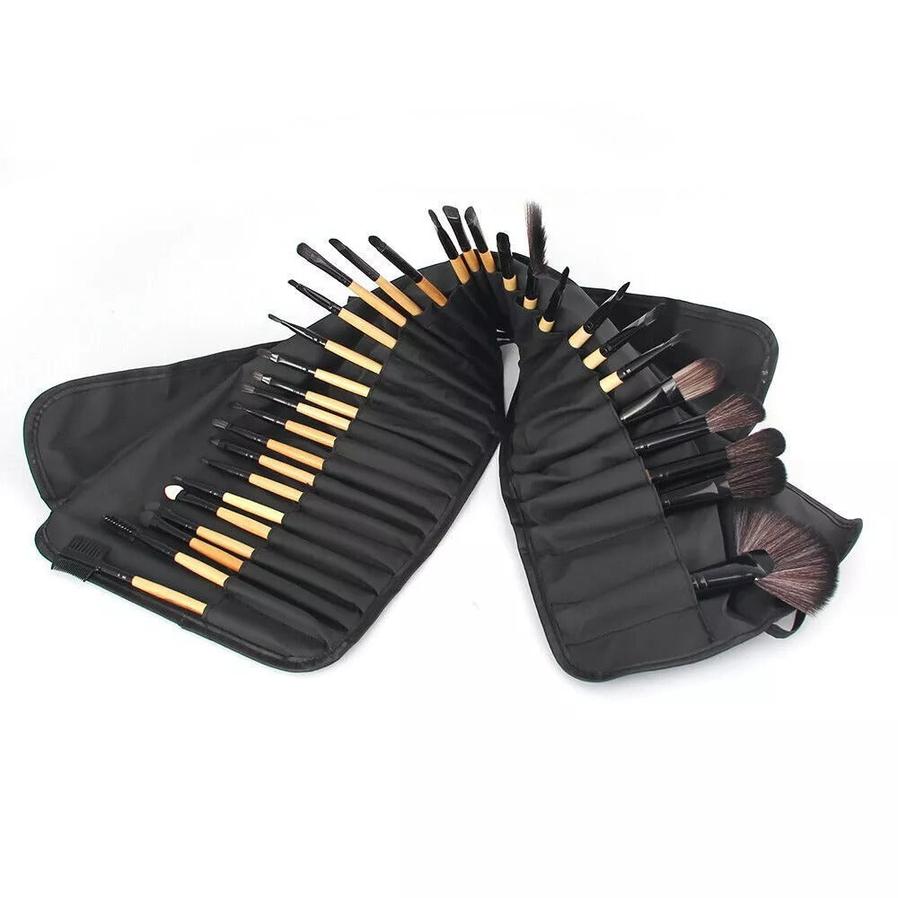 HKM-069011 Portable 32-Piece Travel Makeup Brush Set for On-the-Go Application