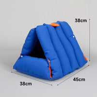 HKM-0690621 Triangular Multi-Purpose Pet Nest with Removable Cotton Cover for Cats - Warm Autumn/Winter Design