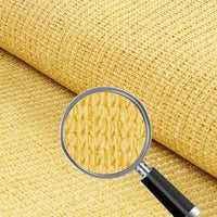 HKM-069139 Square Sand UV Block Sun Shade Sail 12ft x 12ft for Outdoor Patio and Garden
