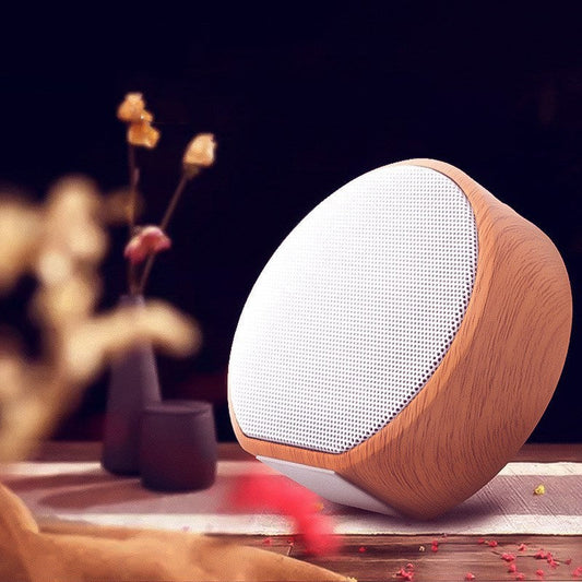 HKM-069267 Wood Grain Bluetooth Computer Speaker with USB Connection and Built-in Lithium Battery