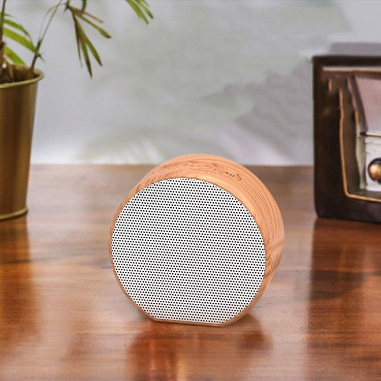 HKM-069267 Wood Grain Bluetooth Computer Speaker with USB Connection and Built-in Lithium Battery