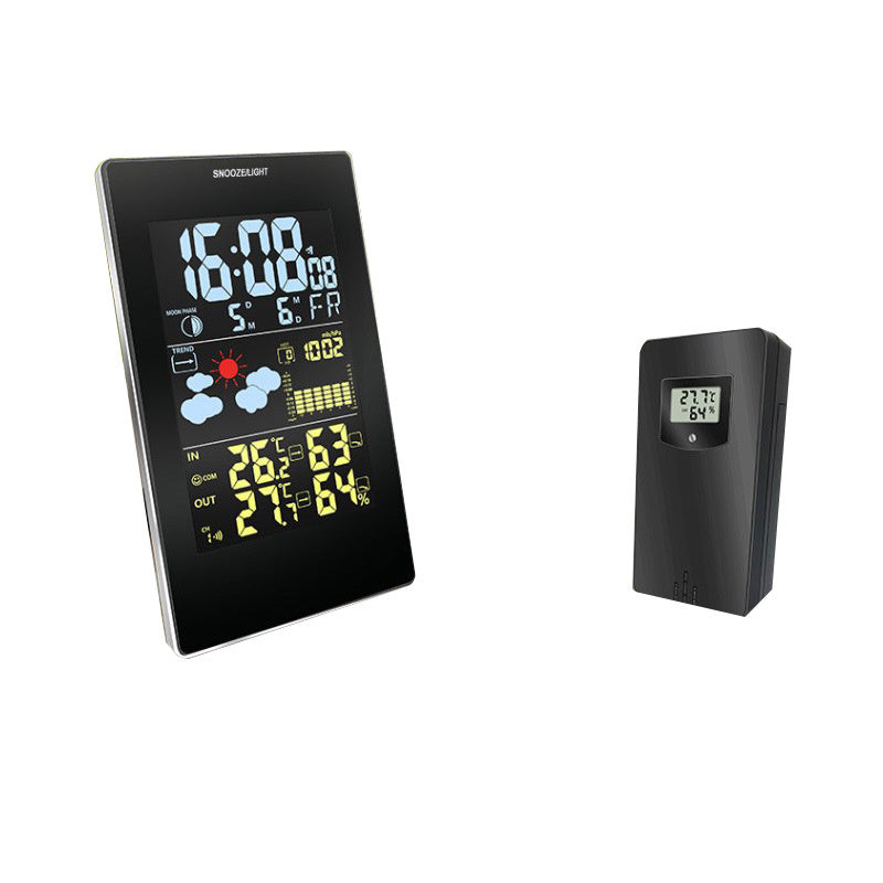 HKM-069331 Indoor and Outdoor Thermometer and Hygrometer with Weather Forecast and Barometric Pressure Display