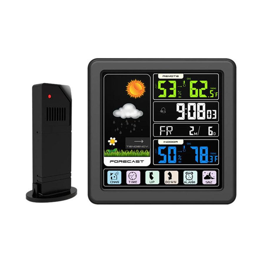 HKM-069331 Indoor and Outdoor Thermometer and Hygrometer with Weather Forecast and Barometric Pressure Display