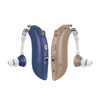 HKM-069459 Intelligent Noise Reduction Sound Amplifier Hearing Aid Earphone - G25 Model, ABS Material, Available in Skin Color & Blue