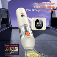 HKM-069523 Cordless 4-in-1 Handheld Vacuum Cleaner with Brushless Motor and Strong Suction for Car and Home Use
