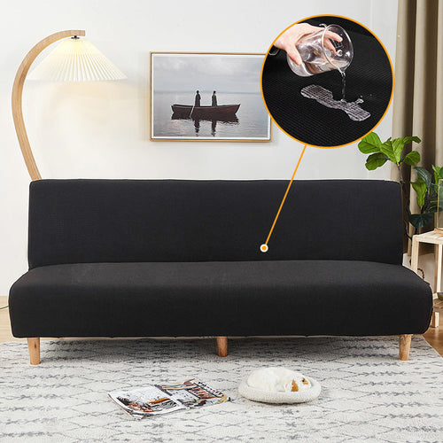HKM-069587 Waterproof Armless Sofa Cover in Various Colors - Modern Dust Protection for Sofas 160-210cm