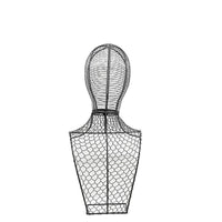 HKM-069651 Half-length Wrought Iron Ornament Rack for Jewelry, Hats, and Headdresses - Artistic Black and Gold Design