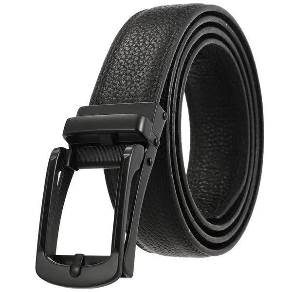 HKM-069651 Men's Genuine Leather Belt, Model LY33-23426-5, Durable & Stylish Design