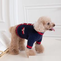 HKM-0696893 Classic Bejirog Stylish Sweater Cardigan for Pets in Blue and Pink, Sizes XS to 3XL