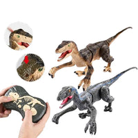 HKM-069779 Remote Control Velociraptor Dinosaur Toy with Sound and Light, 2.4G Wireless, Multi-Function, Indoor-Outdoor Play