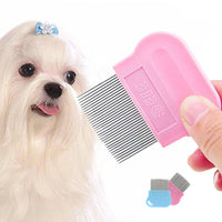 HKM-069843 Pet Dog Comb for Flea Removal and Fluffy Hair Care ¨C Needle and Row Design for Gentle Knot Detangling