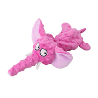 HKM-0698557 Plush Elephant Dog Toy - Interactive Pet Playmate in Dark Blue, Purple, Light Blue, Gray