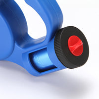 HKM-0698685 Retractable Dog Leash with Flashlight and Waste Bag Storage, Scalable Design, Blue/Black/Red
