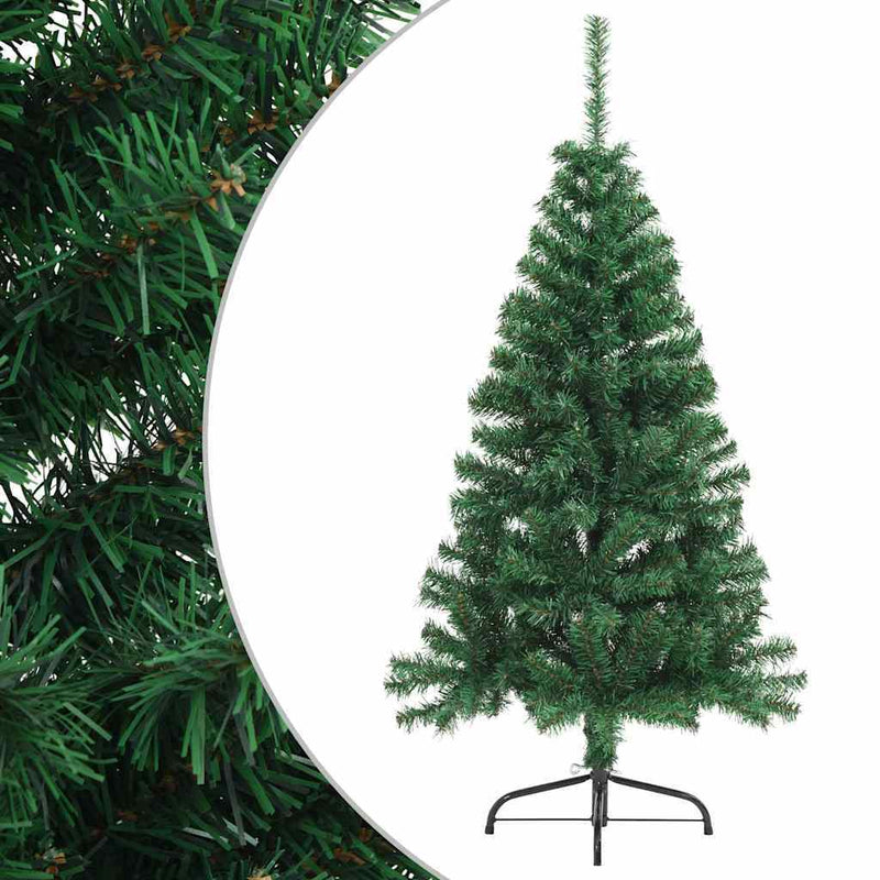 HKM-069907 Artificial Half Christmas Tree 150 cm with PVC Material and Steel Stand