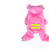 HKM-0699453 Reflective Hooded Raincoat for Dogs - Yellow, Pink, Camouflage, Green - Sizes 3XL to 7XL