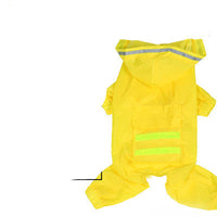 HKM-0699453 Reflective Hooded Raincoat for Dogs - Yellow, Pink, Camouflage, Green - Sizes 3XL to 7XL