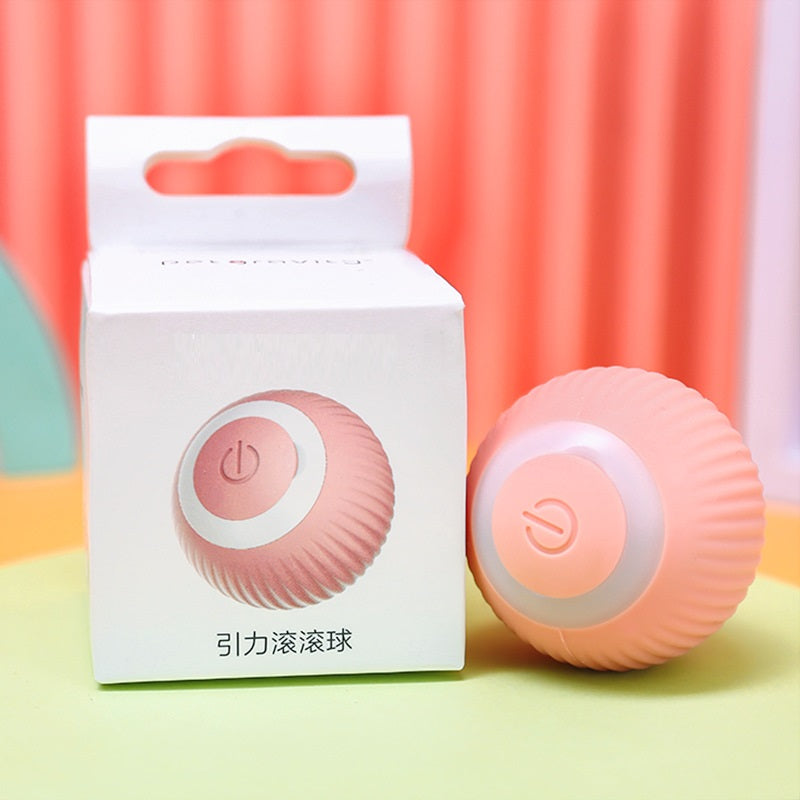 HKM-0699709 Self-Playing Smart Rolling Ball Cat Teaser - Interactive Pet Toy with Type-C Charging