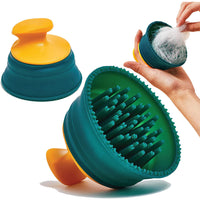 HKM-0700477 Double-Sided Combing Brush for Pets - Soft Silicone Hair Remover with Massage Effect