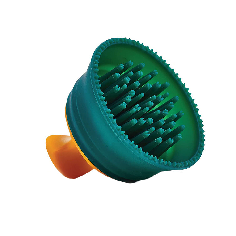 HKM-0700477 Double-Sided Combing Brush for Pets - Soft Silicone Hair Remover with Massage Effect