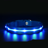 HKM-0700861 Luminous USB Charging Pet Collar - Multiple Color Options Available