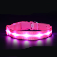 HKM-0700861 Luminous USB Charging Pet Collar - Multiple Color Options Available