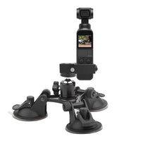 HKM-070163 Secure Suction Cup Camera Stabilizer with Adjustable Angle and 1/4 Inch Screw Adapter