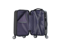HKM-070163 Small Hard Case PC Luggage Set for Travel with Cosmetic Handbag - Model XHP147