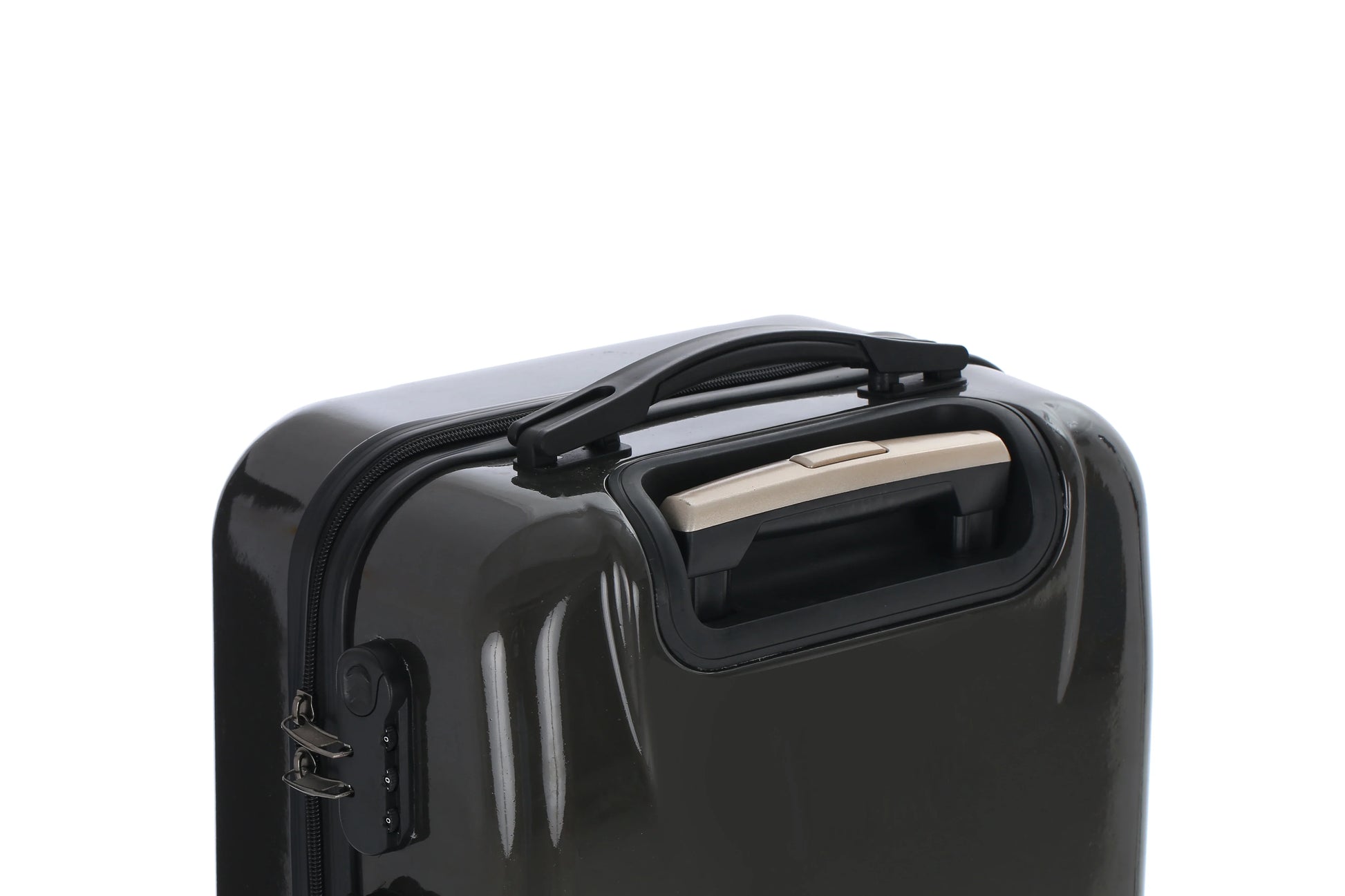 HKM-070163 Small Hard Case PC Luggage Set for Travel with Cosmetic Handbag - Model XHP147