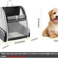 HKM-0702141 Innovative Backpack Carrier for Cats and Small Dogs - Comfortable, Breathable Design