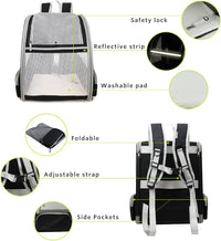 HKM-0702141 Innovative Backpack Carrier for Cats and Small Dogs - Comfortable, Breathable Design
