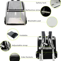 HKM-0702141 Innovative Backpack Carrier for Cats and Small Dogs - Comfortable, Breathable Design