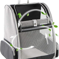 HKM-0702141 Innovative Backpack Carrier for Cats and Small Dogs - Comfortable, Breathable Design