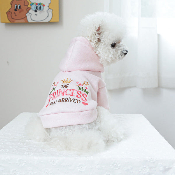 HKM-0702653 Hooded Little Princess Sweater for Dogs and Cats - Casual Pet Apparel