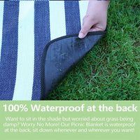 HKM-070291 Waterproof Large Outdoor Folding Blanket for Beach and Camping
