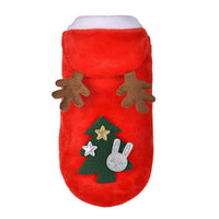 HKM-0703037 Cozy Red Flannel Dress for Dogs and Cats - Perfect for Holidays and Festive Occasions