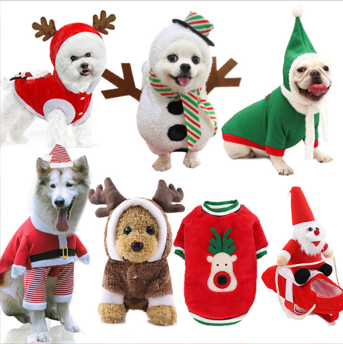 HKM-0703037 Cozy Red Flannel Dress for Dogs and Cats - Perfect for Holidays and Festive Occasions
